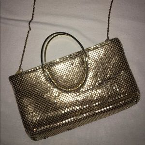 Rare GOLD Vintage Chainmail Shoulder Purse